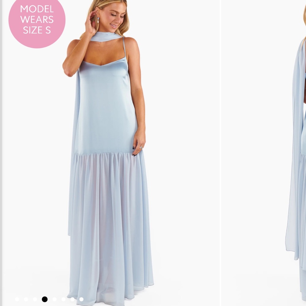 Show Me Your MuMu Light Blue Maxi Dress
